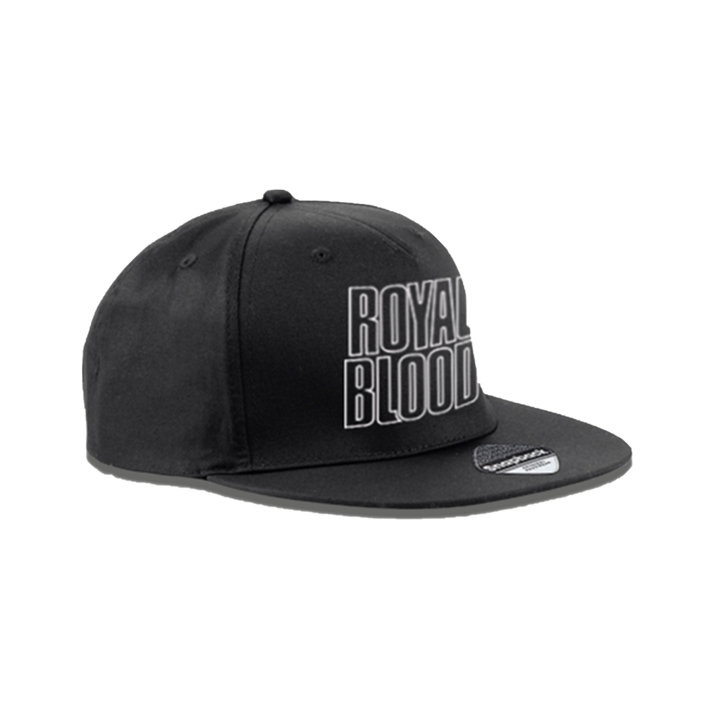 Logo Embroidered Flat Brim Hat
