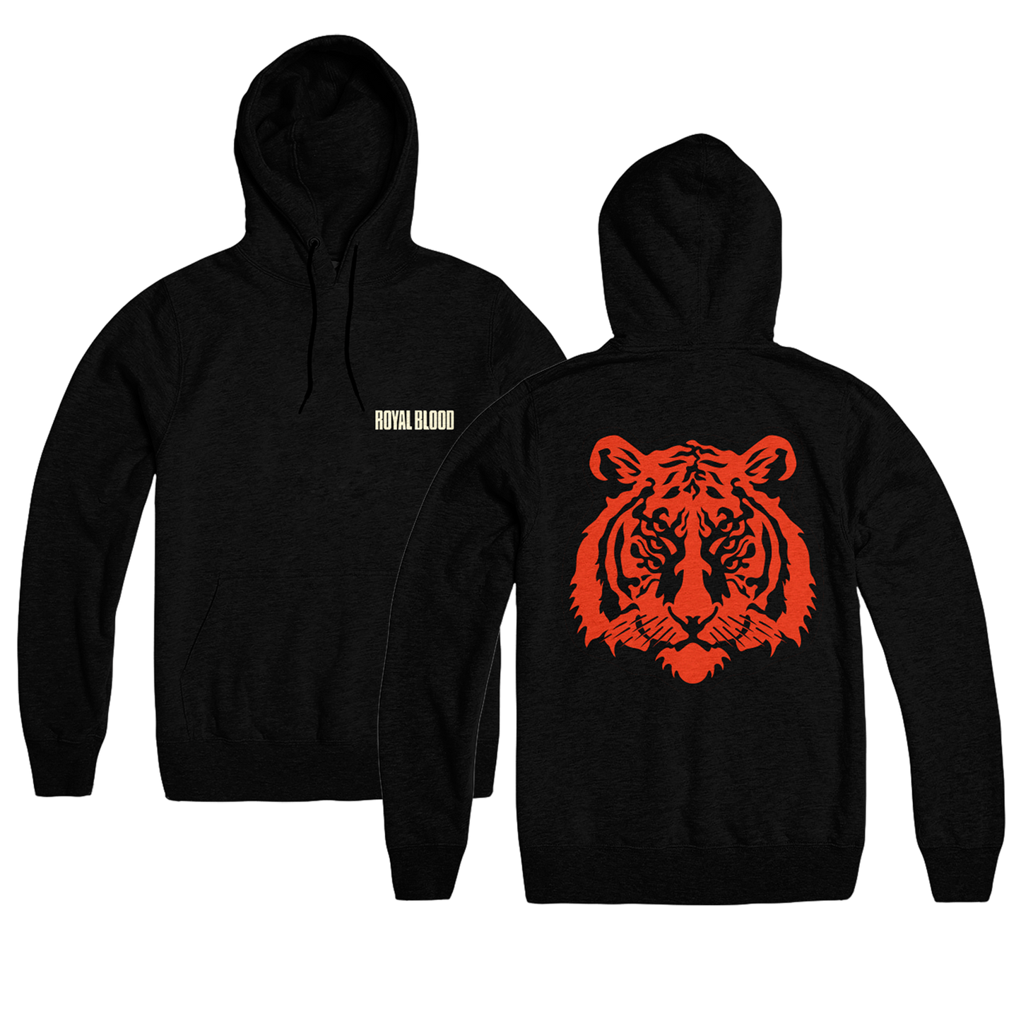 Tiger Hooded Black Sweatshirt