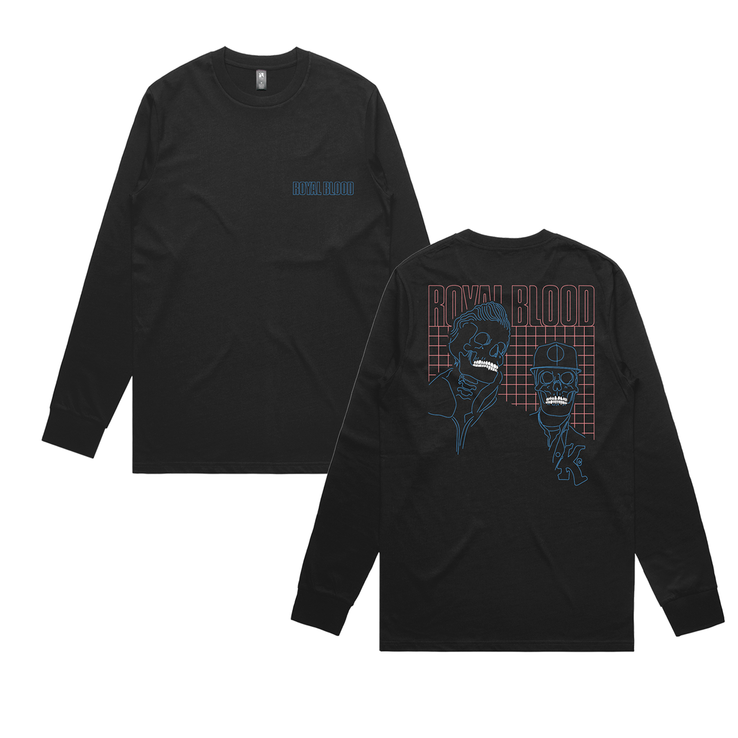 Skeletons Grid L/S T-shirt